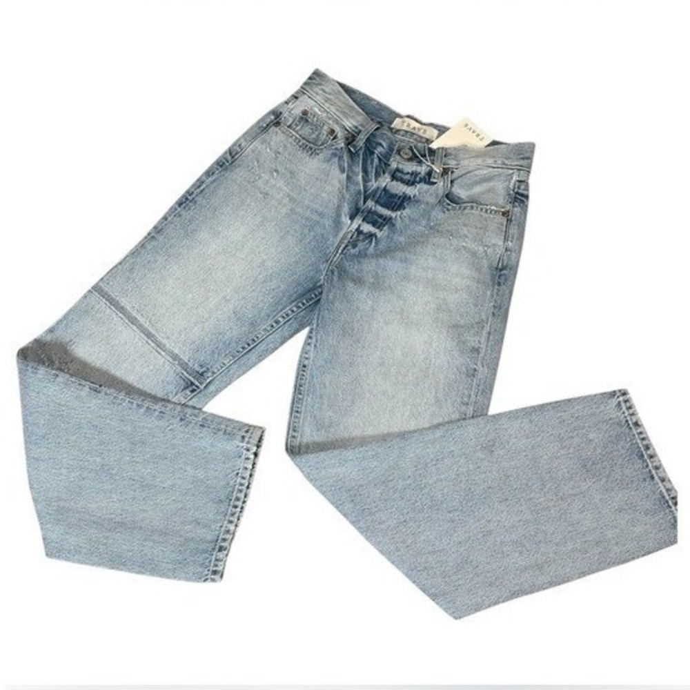 NWT TRAVE Women's Cropped Straight Leg "Billie" Fit Silhouette Button-Fly Jeans